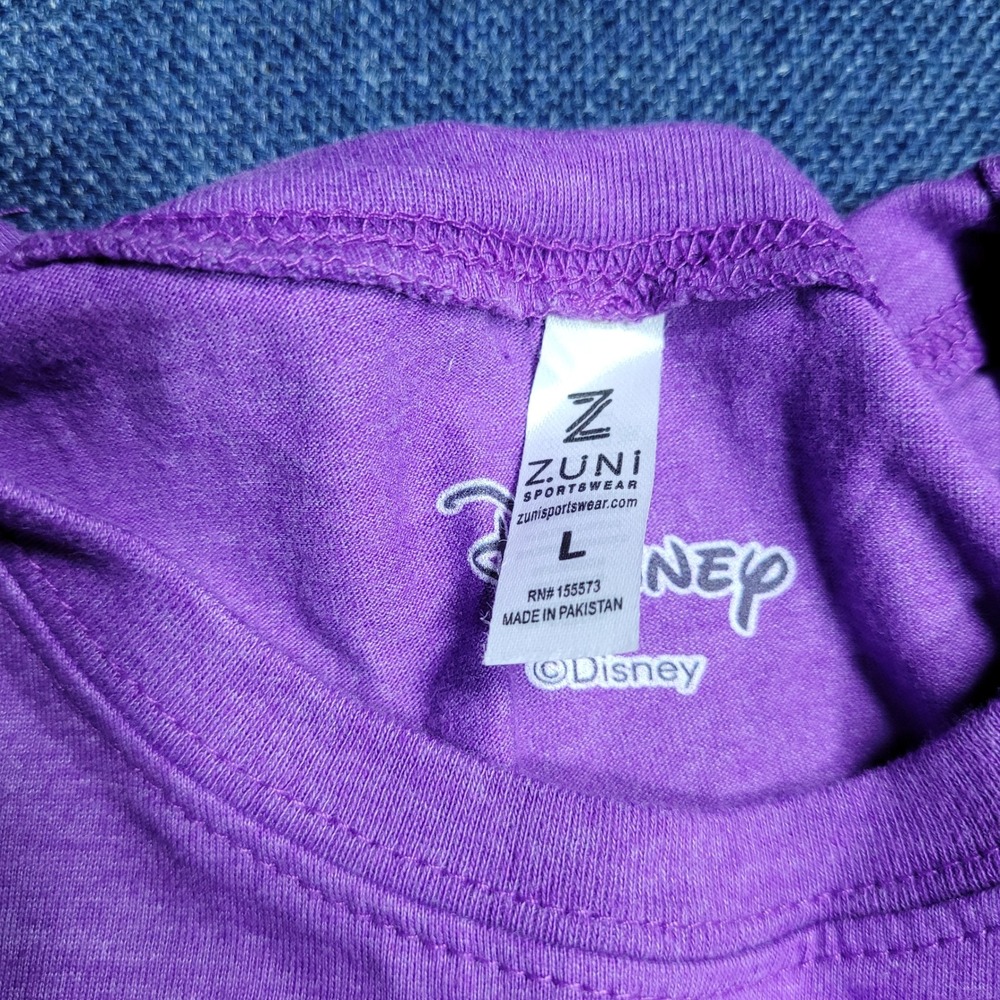 Disney Marie Cat Because Im a Lady Purple T Shirt Girls Size L - Picture 4 of 4